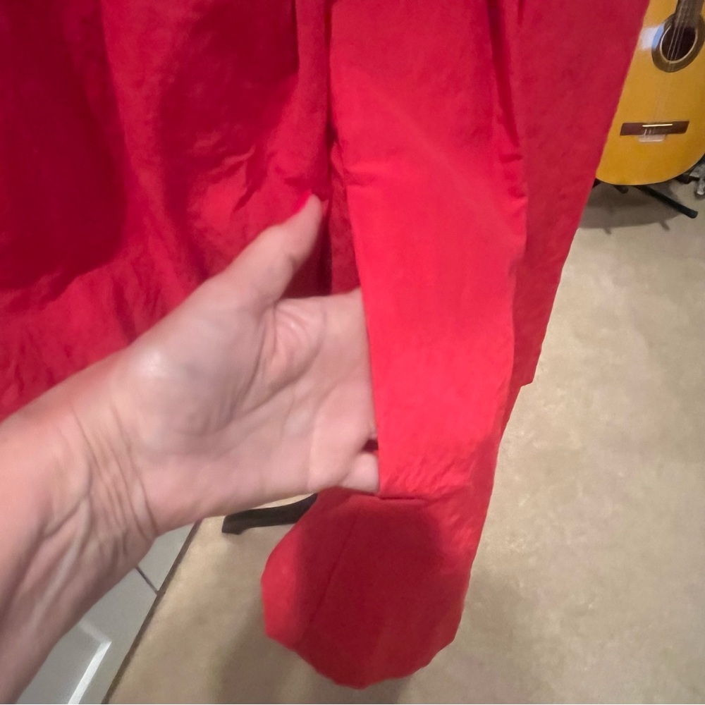 Vintage Nanette Lepore Arrivederci Deep Coral Raincoat Jacket Coat - Picture 3 of 11